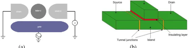 Figure 5(c) is an atomic force microscopy (AFM) image of the island region of a fabricated SET