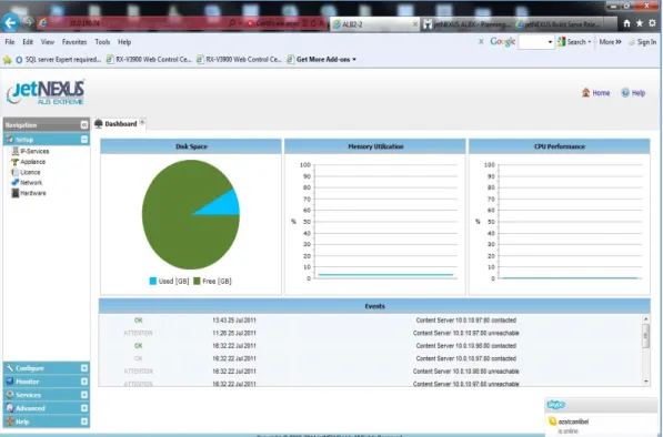 Figure 2 – ALB-X 2.0 GUI Home Page 