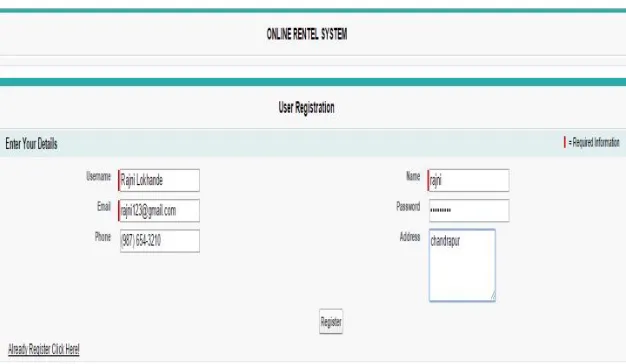 Figure 2: Customer Login  