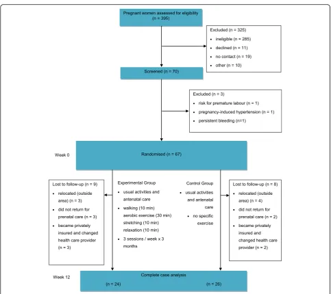 Fig. 1 Design and flow of participants through the study