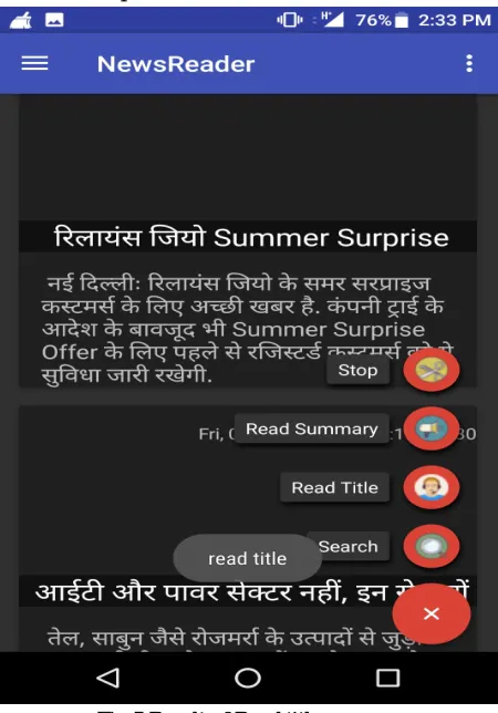 Fig 5 Result of Read title 