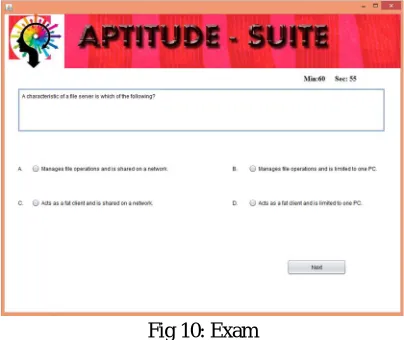 Fig 8: Exam Rules 