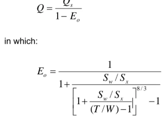 Figure ST-1b depicts all geometric variables.  From the geometry, it can be shown that: 
