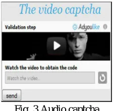 Fig. 3 Audio captcha 