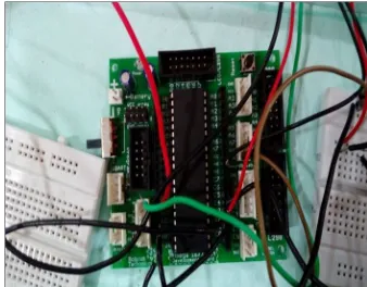 Fig: atmega16 development board 