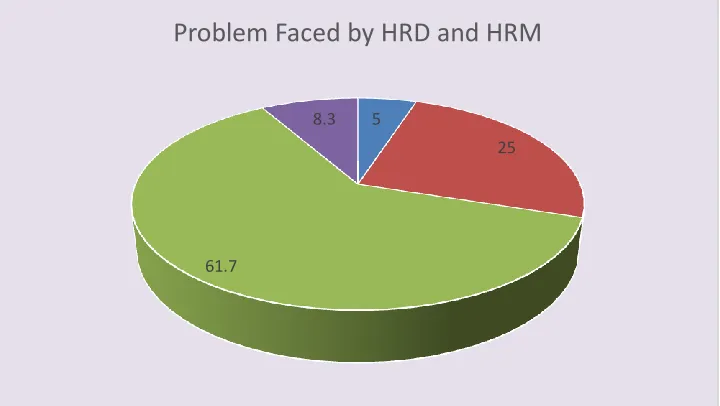 TABLE – 4 PROBLEMS FACED BY HDR and HRM 