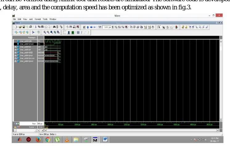 Figure 3 Proposed simulation result output 