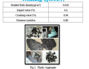 Fig 1.  Plastic Aggregate 