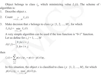 Figure 2. Scheme of risk classification 
