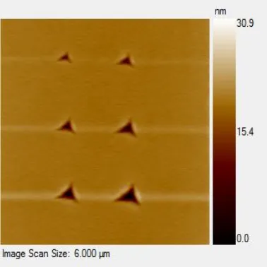Figure 8.  AFM Imaging of quartz sample 
