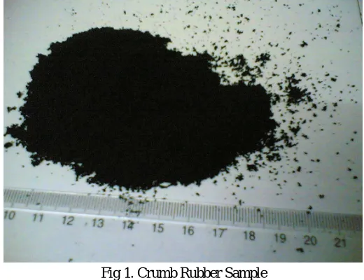 Fig 1. Crumb Rubber Sample 