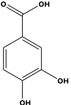 Fig. 1: Chemical structure of gallic acid  
