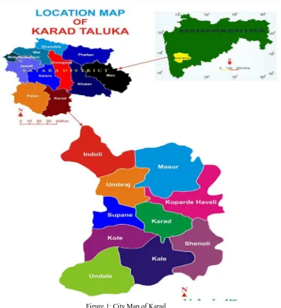 Figure 1: City Map of Karad. 