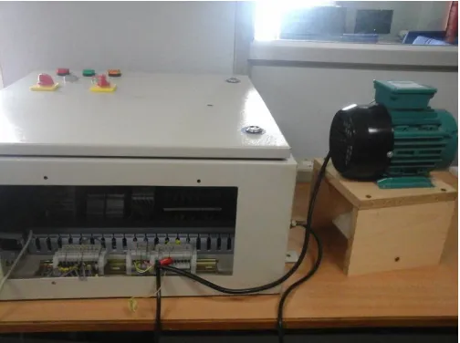 Fig 5 :Hardware setup for controlling of three phase induction motor. 