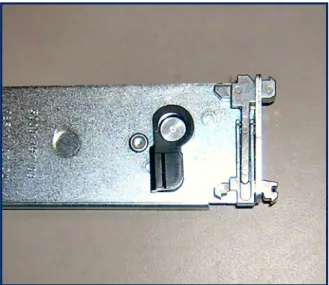 Figure 9: Side rail with swivel lock in locked position