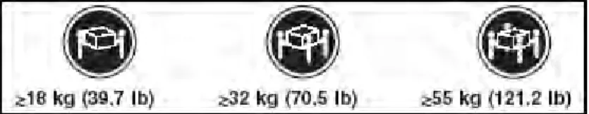 Figure 3: Weight precaution indicators