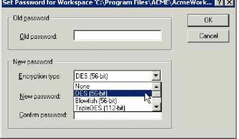 Figure 9. - Set Workspace Password. 