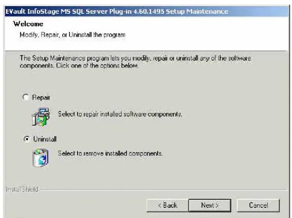 Figure 4. - Repair or Uninstall 