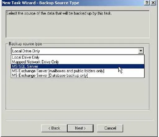 Figure 6. - Backup Source Type 