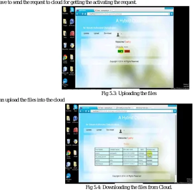 Fig 5.3: Uploading the files 