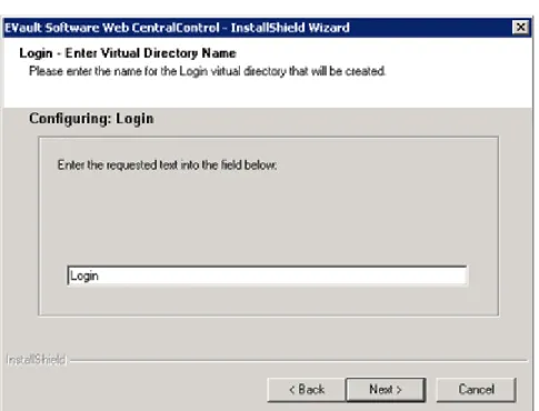 Figure 22. - Enter Virtual Directory Name 