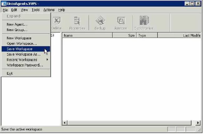 Figure 3. - Save the Workspace 