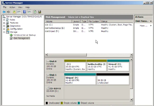 Figure 7. Examples of Dynamic Disks 