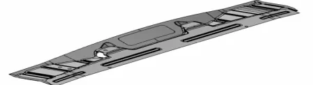 Fig. 1  Cad model of Panel lower plenum 