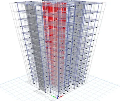 Fig 4.1.-3D view of the building 