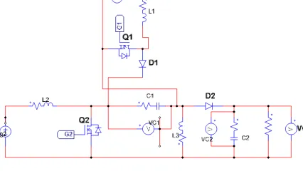 Fig. 1. Two-input dc-dc converter circuit diagram. 