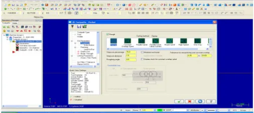 Figure 2.3.4 shows the pocketing type of tool path selection 