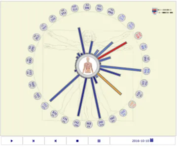 Fig. 6 Radial chart visualizationwas found to be preferred bysome users. Fundamentally itconveys the same informationas the other two alternatives,shown in Figs
