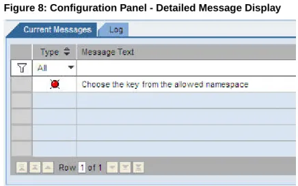 Figure 8: Configuration Panel - Detailed Message Display