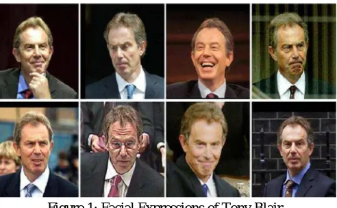 Figure 1: Facial Expressions of Tony Blair However there is various kind of expression which are supposed to be considering for understanding