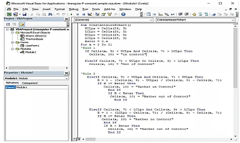 Figure 4. Visual Basic Coding Against the ENTER Command Button. 