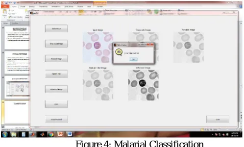 Figure 3: Malarial detection 