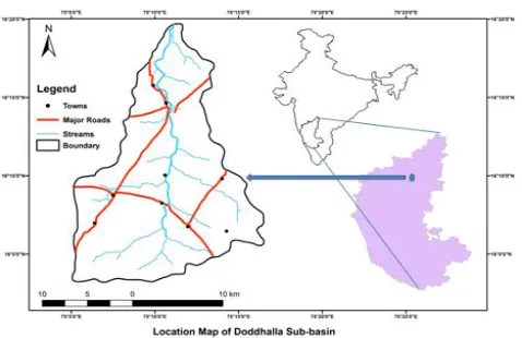 Figure 1 Location Map of Doddhalla Sub-basin 