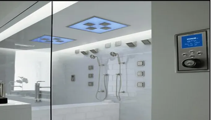 Figure 5: A view of the technology used in the decoration of bathrooms 
