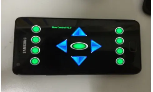 Fig. 4. Bluetooth Remote Control Interface (Blue Control V2.0) 