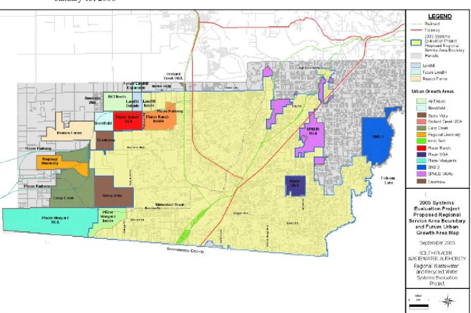 Figure 1. Location of UGAs  (courtesy of RMC Water and Environment)