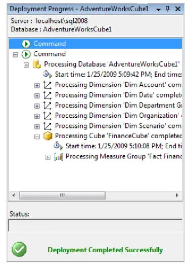 Figure 15-7: Deploying a cube 