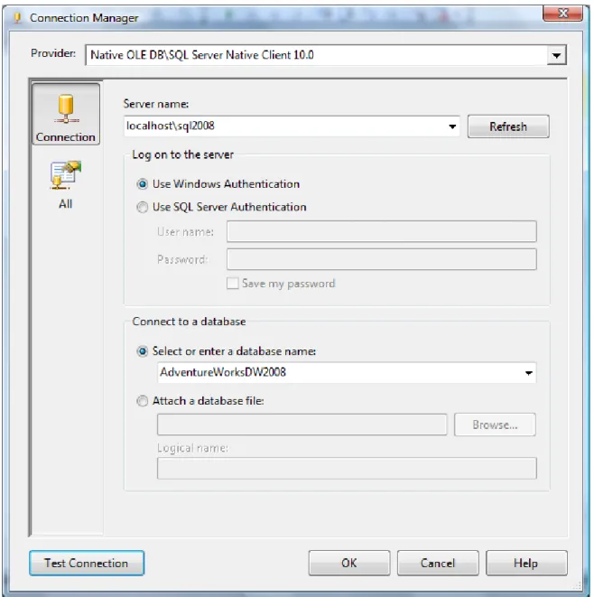 Figure 15-2: Setting up a connection 