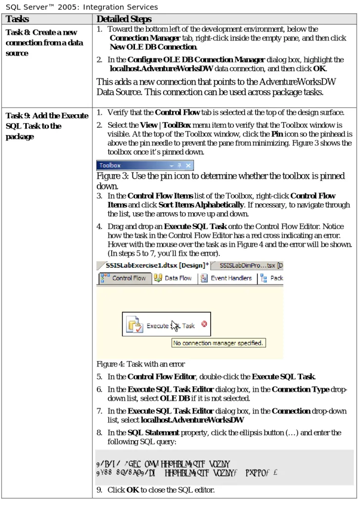 Figure 3: Use the pin icon to determine whether the toolbox is pinned  down. 