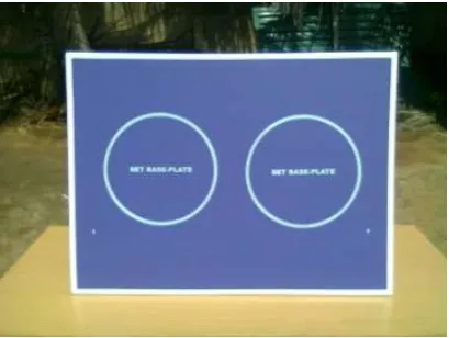 Figure 1: Sample space board on its stand 