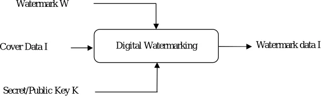 Figure 1.3 Generic Watermarking Schemes 
