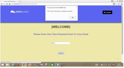 Fig. 4.4 shows the Secure PIN page which user enters as second tier of authentication