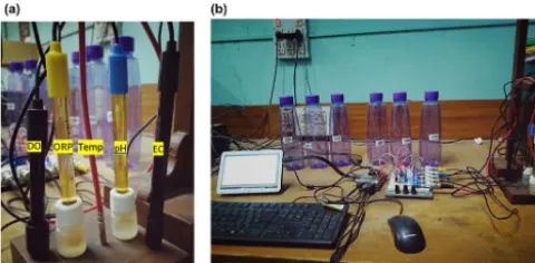 Figure 2. (a) Multi-sensor array (MSA). (b) Raspberry Pi integra-tion with MSA and peripherals.