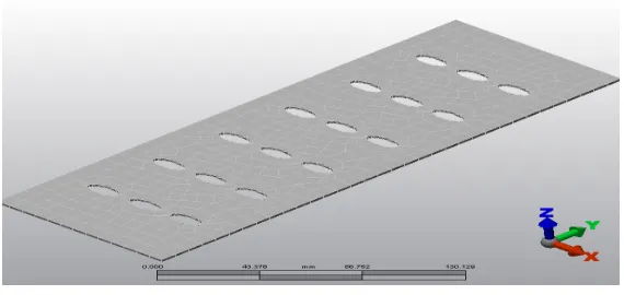 Fig. 2 Assigning the loads to Rectangular fin arrays. 