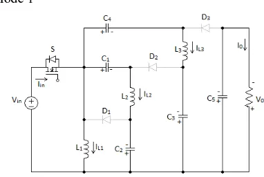 Fig.1: Circuit diagram of single switch buck-  boost converter 
