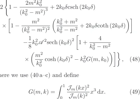 Fig. 3b, the asymptotic value of αc calculated for largeN is within 3.4% of that calculated using N = 1 modes,